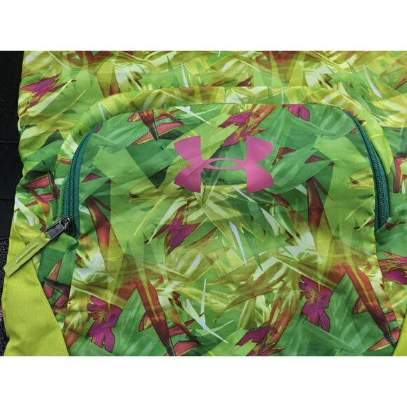 Under Armour - Unisex Sackpack Drawstring Backpack w/ Sunglasses Pocket Neon - Picture 3 of 15